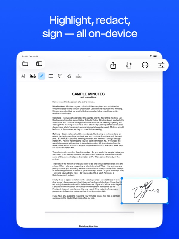 BookletMaker on iPad — Multi-page view