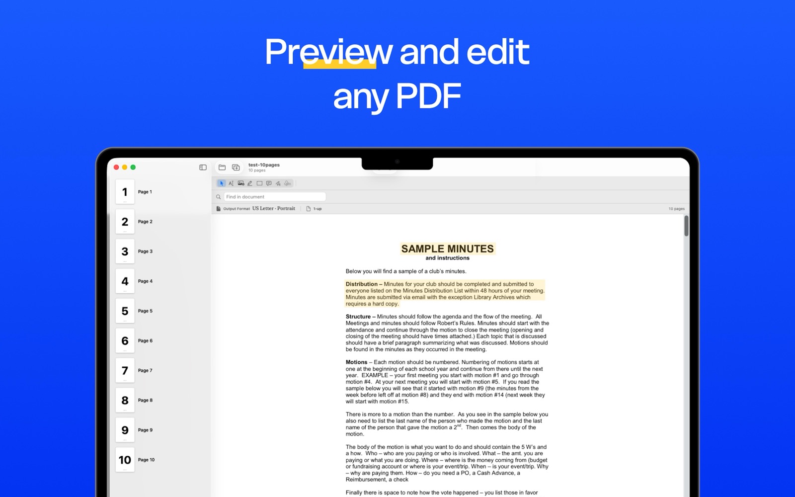 BookletMaker on Mac — Preview and edit any PDF