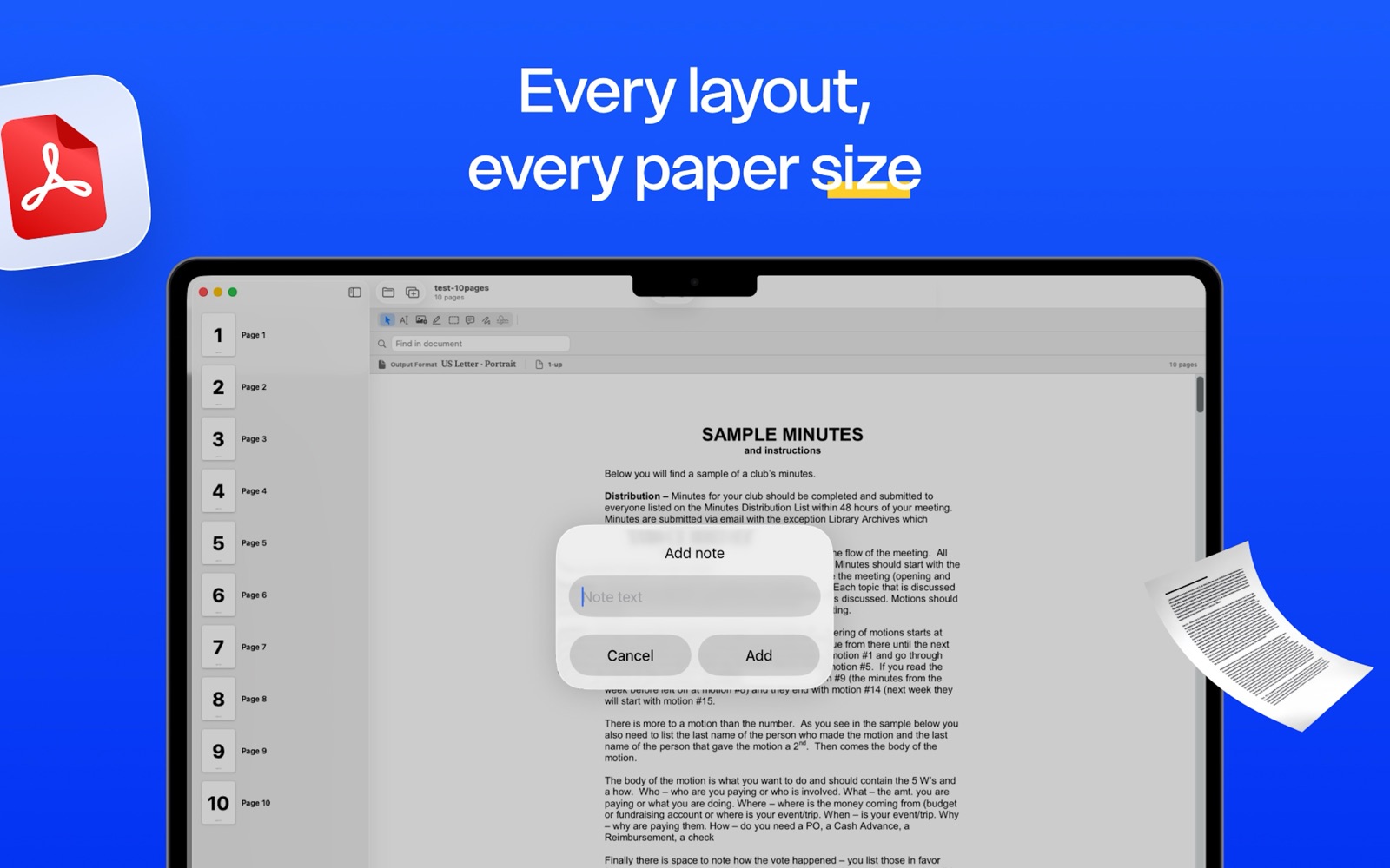 BookletMaker on Mac — Every layout, every paper size