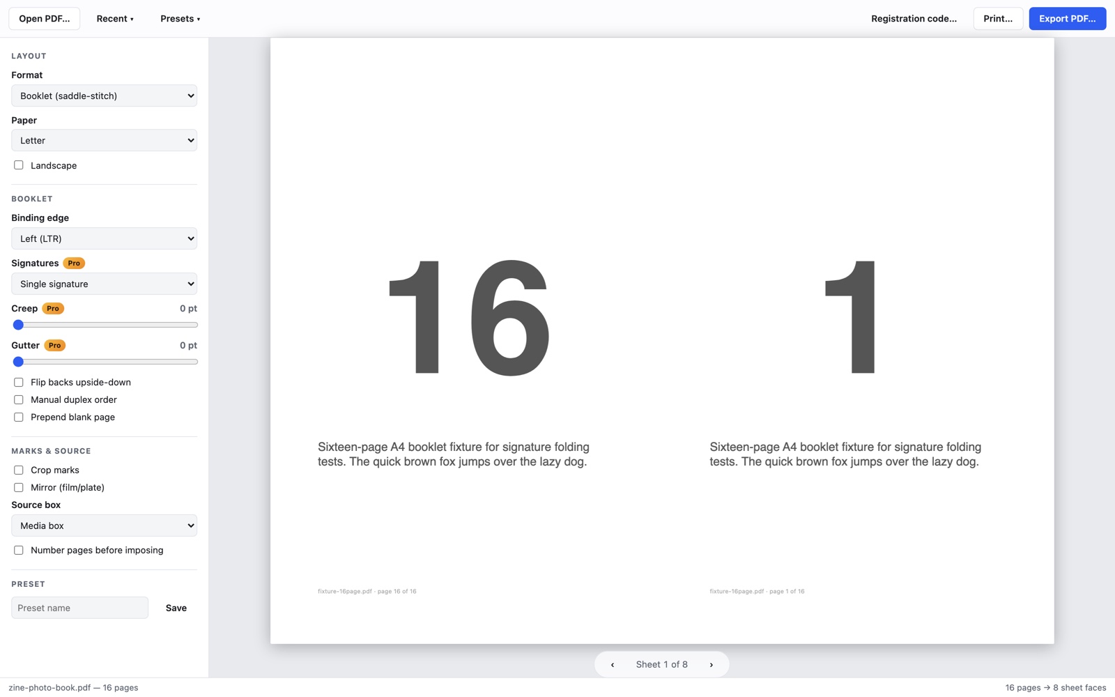 BookletMaker on Windows — 1/4