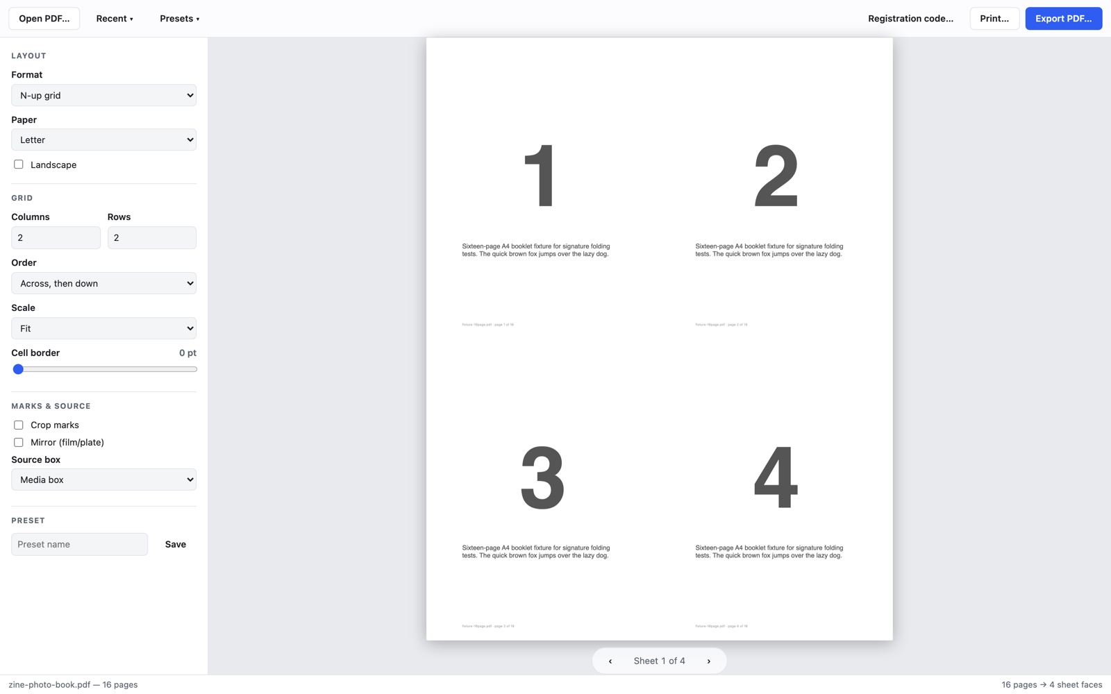 BookletMaker on Windows — 2/4