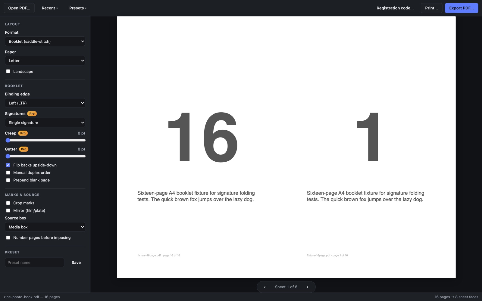 BookletMaker on Windows — 4/4